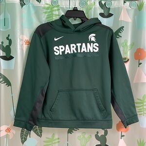 Nike Kids Green Spartans Pullover Hoodie